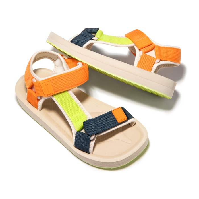 Sandalias De Mujer Forest Neo Naranja / Beige D.Franklin