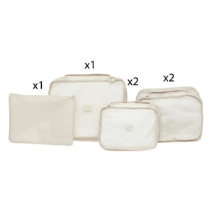 Lot organiseur valise Aloha 6 pièces