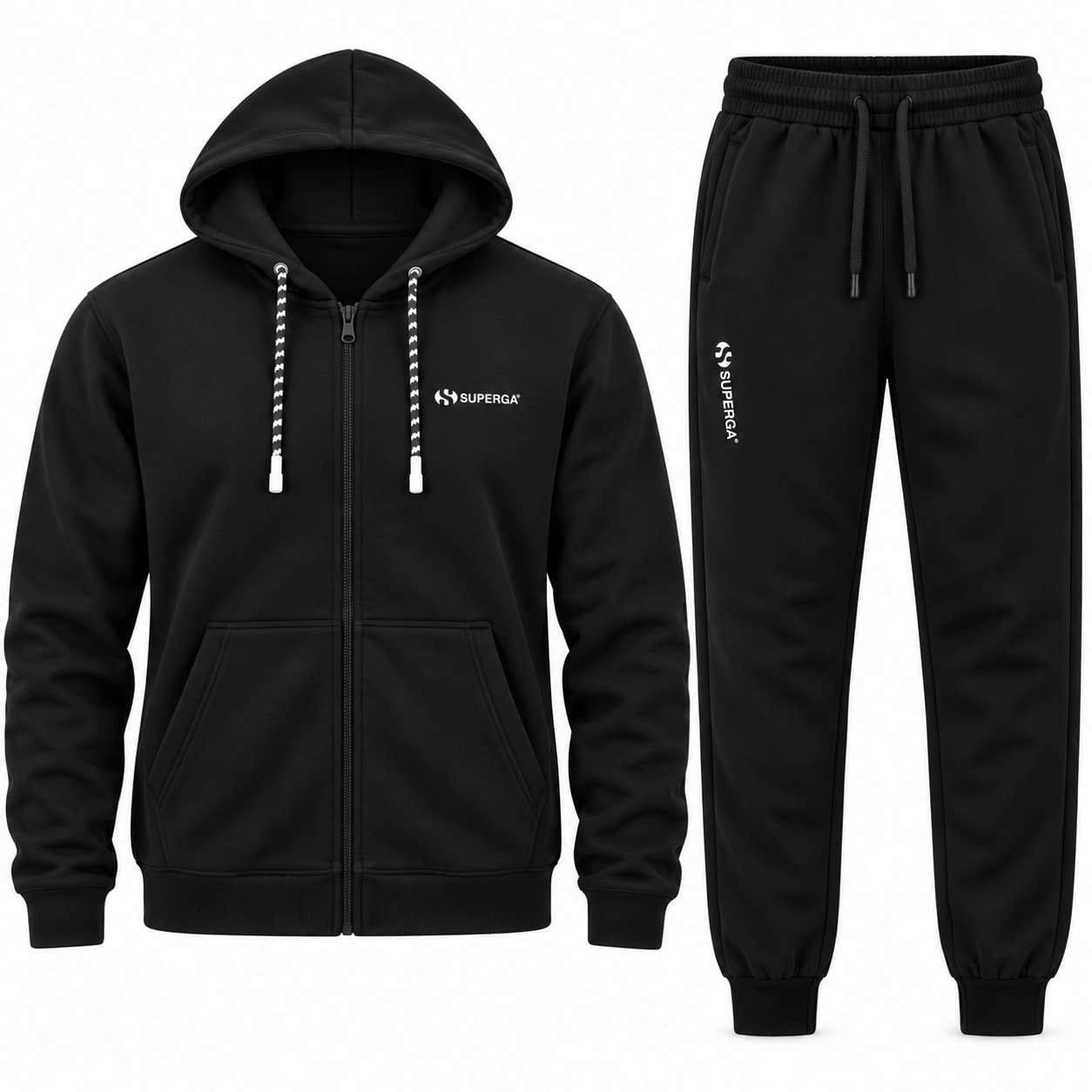 Tuta Uomo SUPERGA Cotone Felpato Full Zip