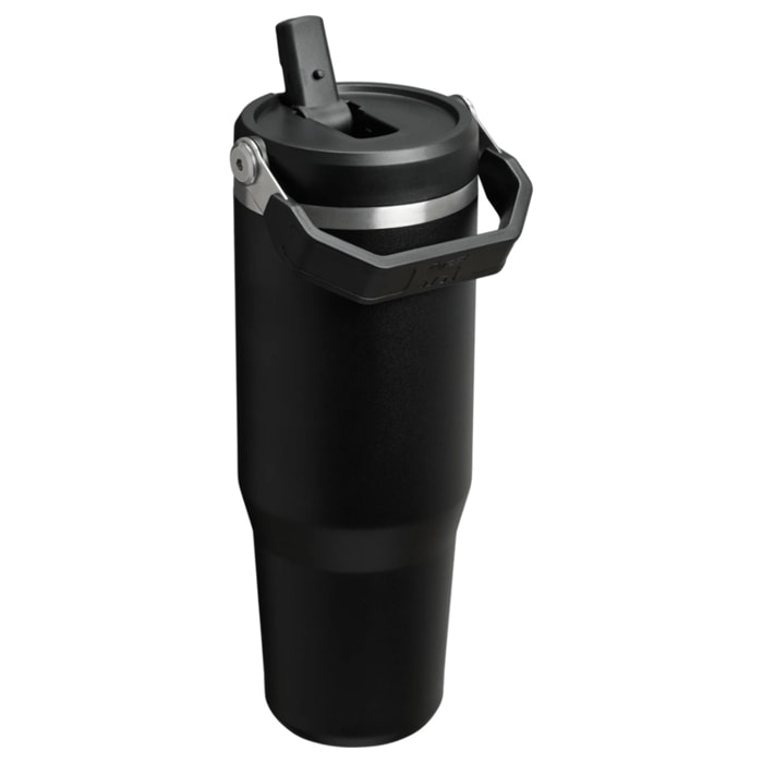 Botella de agua Isotermica Con Pajita - 0,89L - ICEFLOW™ FLIP STRAW TUMBLER 1,0 - Black