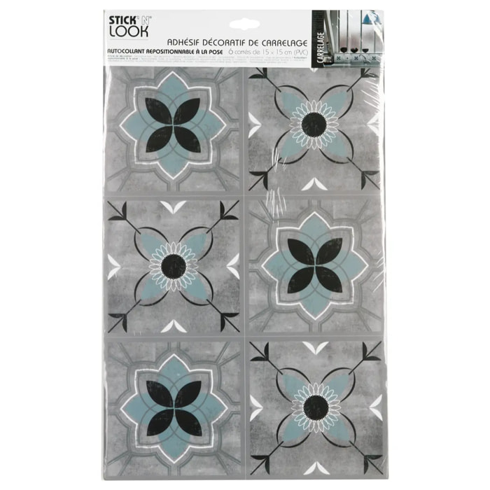 Sticker carrelage effet ciment
