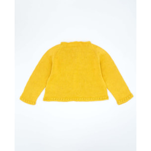CHAQUETA PUNTO ALGODÓN ORGÁNICO AMARILLO