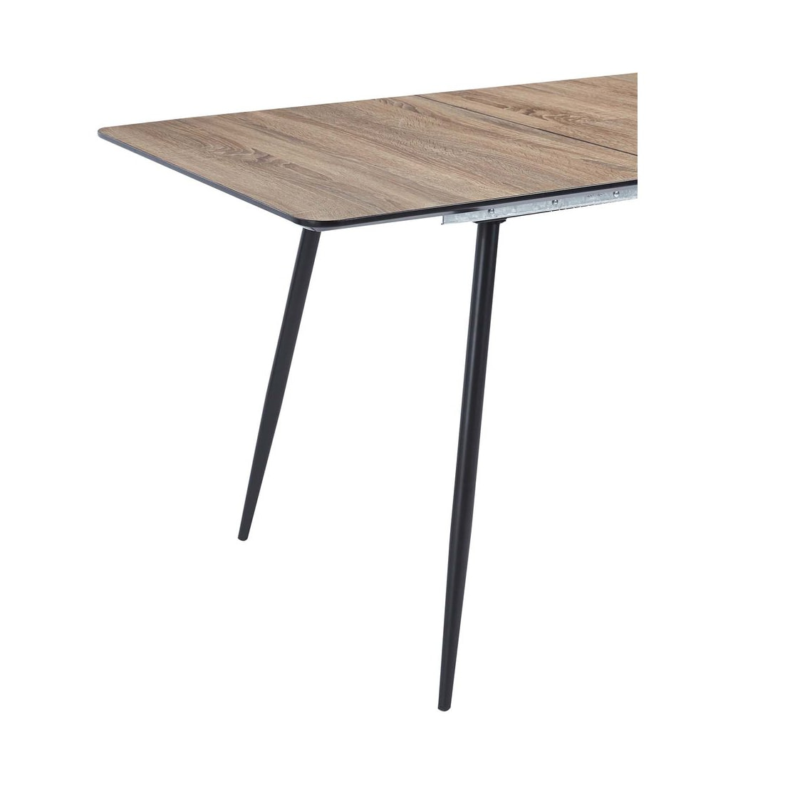 Table repas extensible "Ebele" - 120/160 x 80 x 76 cm - Chêne