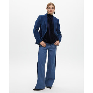 Top in Velluto Senza Maniche con Spalline