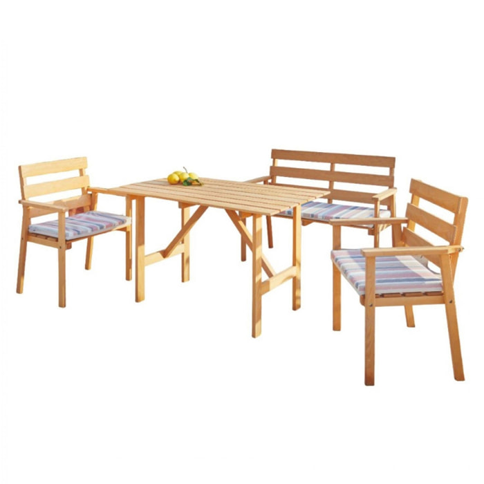 Well home - conjunto de jardín en madera