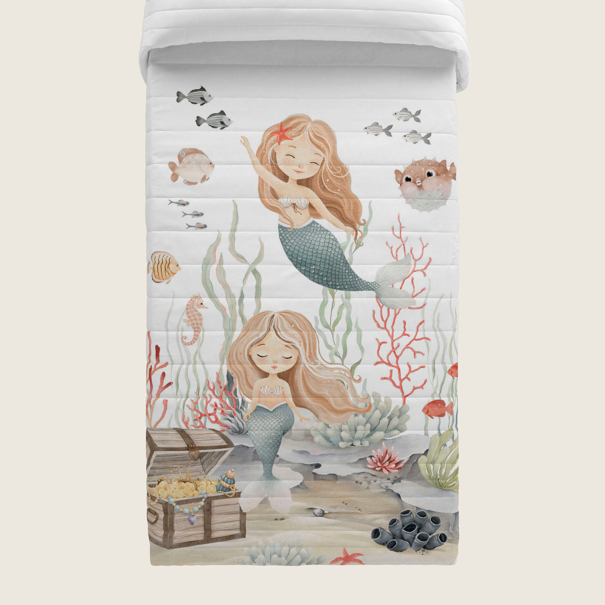 Cool Kids - Colcha Bouti Estampada - Reversible - 100% Algodón - 70 gr/m² - Athina