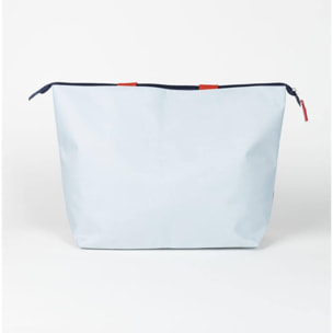 Bolsa de playa de minnie mouse - color rojo y blanco - 47x33x15cm - fabricada en poliéster - con cremallera - compartimento principal espacioso