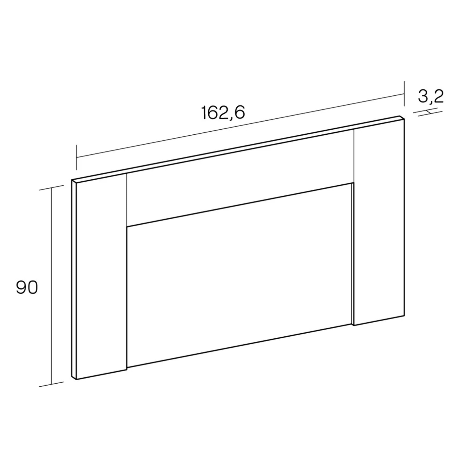 Cabecero Marmota - Elegante, Minimalista - Montaje fácil