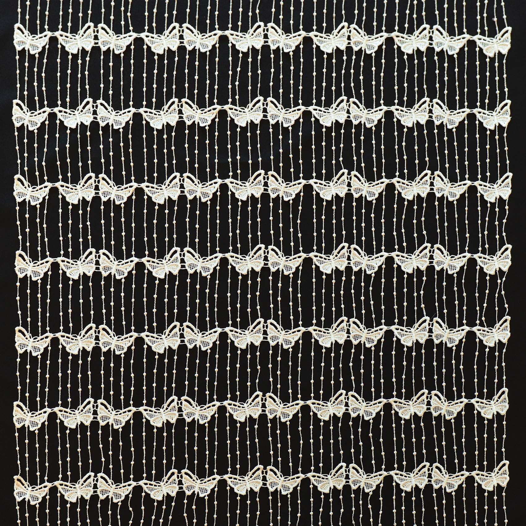 Modulable en macramé papillon - Ecru