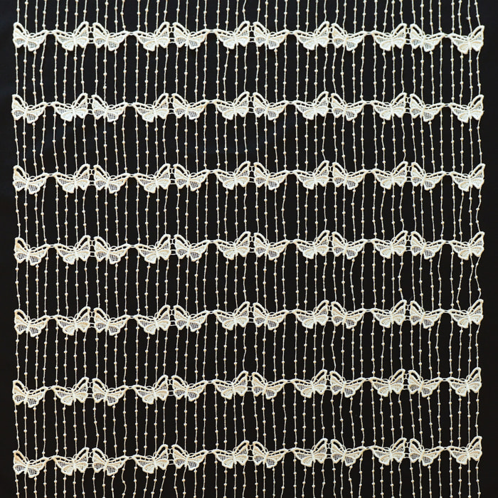 Modulable en macramé papillon - Ecru