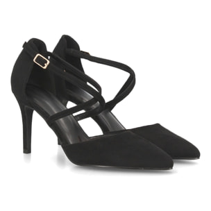 Zapatos elegantes con tiras cruzadas para mujer