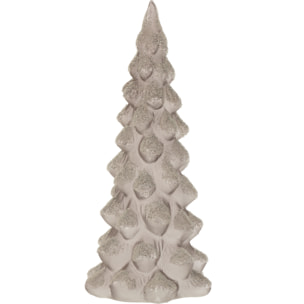 J-Line décoration sapin de Noël Givré - verre - gris - large