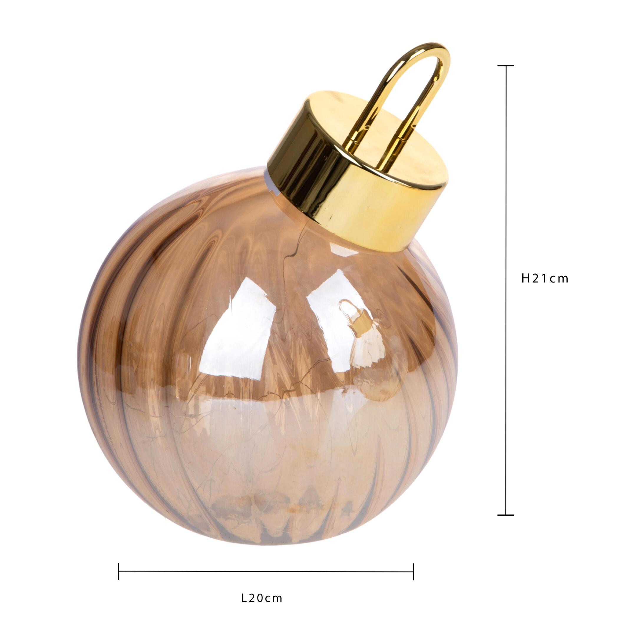 Sfera da appoggiare con led - Pezzi 1 - ORO - Bianchi Dino SpA