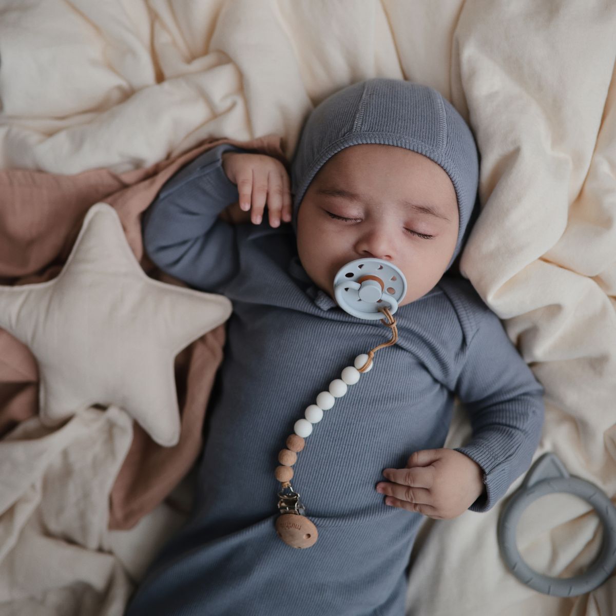 Frigg Pack 2 Chupetes Block Latex Moon Phase