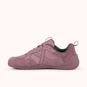 MUNICH FLEXING 10 Zapatillas Wild Feet "Barefoot" color malva y rosa empolvado con puntera ancha