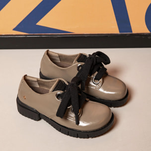 Zapatos 1846 NAPPA SHINNY CINDER /OXFORD color Cinder