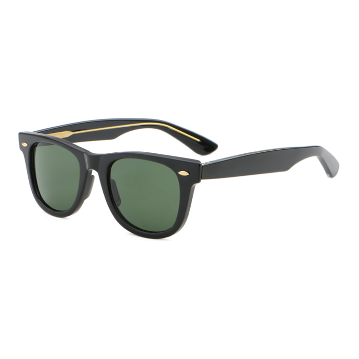 Gafas de sol OCEAN SAIN DENIS - Negro brillante / Verde