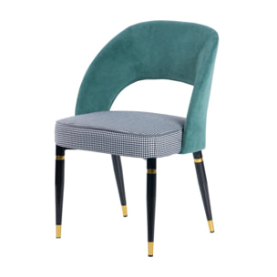 Silla Velvet Verde Houston 56x58x83 Cm