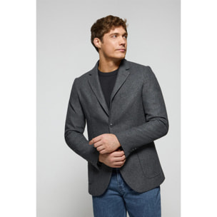 Blazer Cameron gris con detalles Polo Club