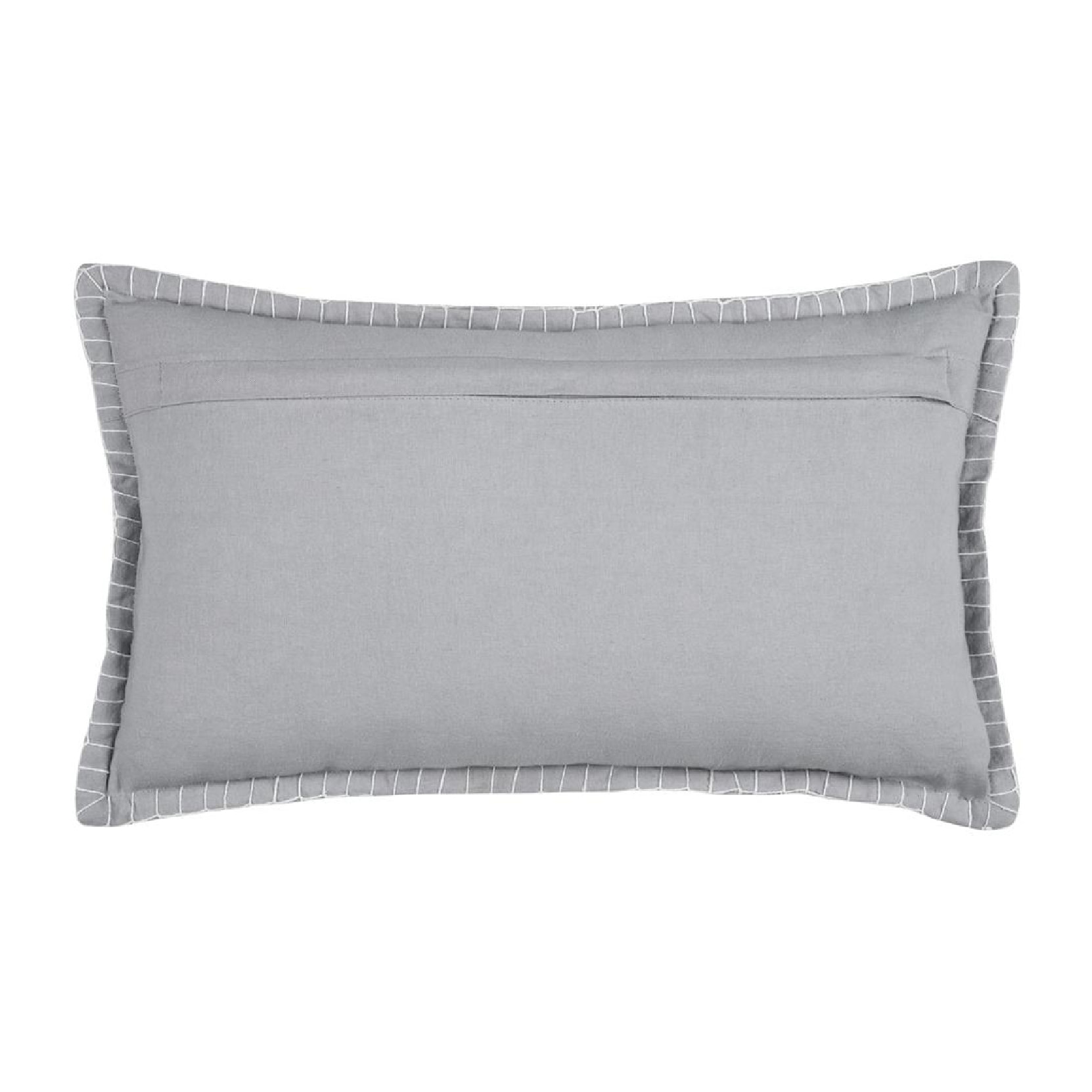 Coussin rectangulaire ski en velours - Gris