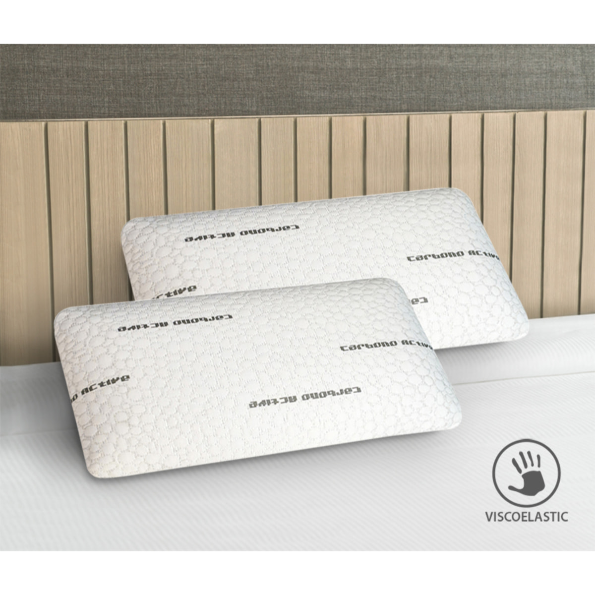 Pack de 2 Almohadas Visco Carbono
