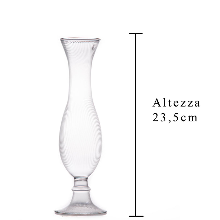 Vaso Rigato. Altezza 23 Cm - Pezzi 4 - 7,5X23,5X7,5cm - Colore: Altro - Bianchi Dino - Decori Casa E Complementi