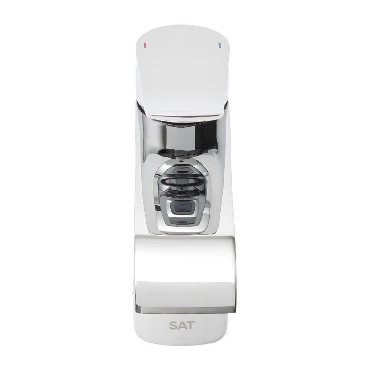 set mitigeur lavabo avec bec cascade + mitigeur cuisine, douchette extractible et bras pivotant, chrome (SATINFBSDBS271)