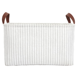 Panier Rangement Blanc X3 H20cm