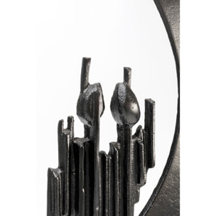 Déco Circle Watch XL 68cm noire Kare Design