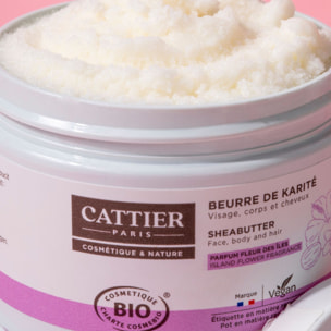 Beurre de Karité Parfum Fleur de Îles - Visage, Corps & Cheveux 100 g