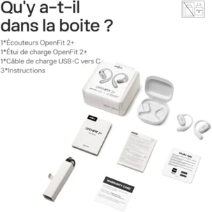 Ecouteurs sport SHOKZ OpenFit 2+ Gris