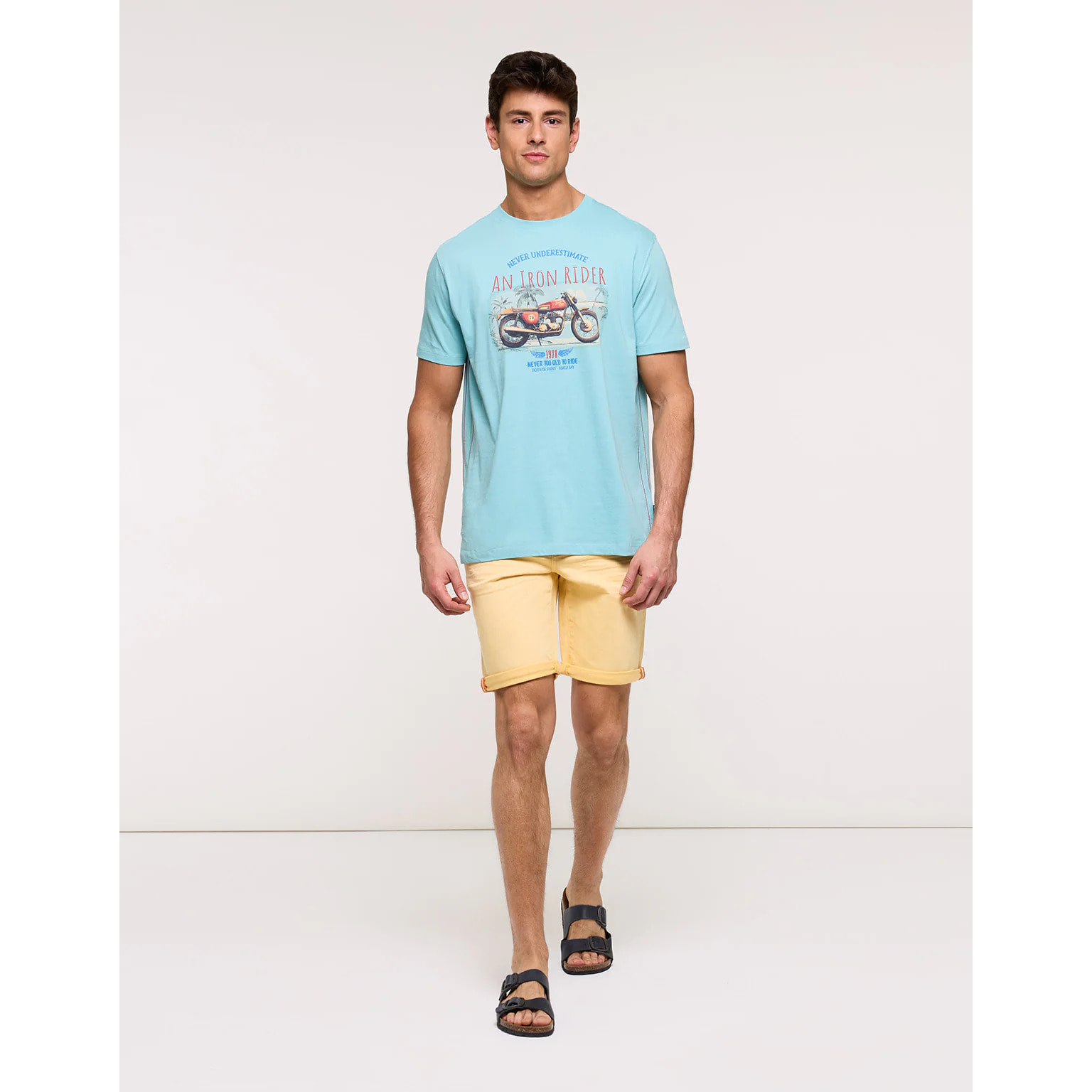 Camiseta Manga Corta Turquesa - Hunnam