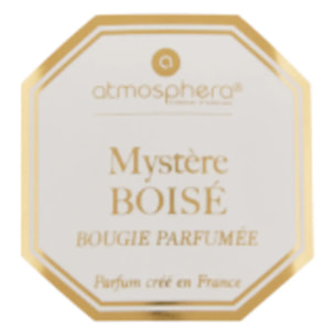 Bougie parfumée Elisa pêche - fève tonka - vétiver transparent 200g