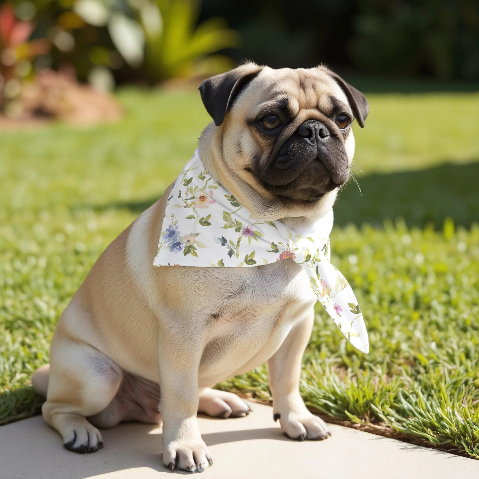 Pack de 2 bandanas pour animaux Leeds Verde