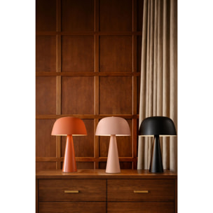 Lampe en métal mat orange KALYSTA