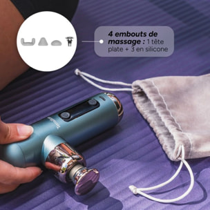 Pistolet de massage TERRAILLON Mini Massager 4 embouts