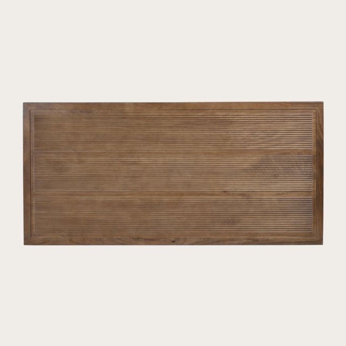 Tête de lit Boreal -bois massif de manguier-couleur noyer 162 x 78 x 4 cm