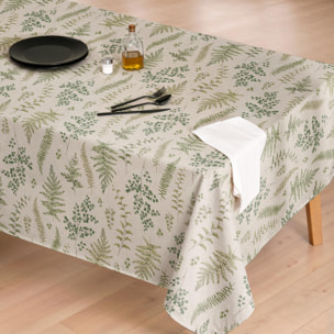 Mantel antimanchas DALIA PURPURA - 100% algodón