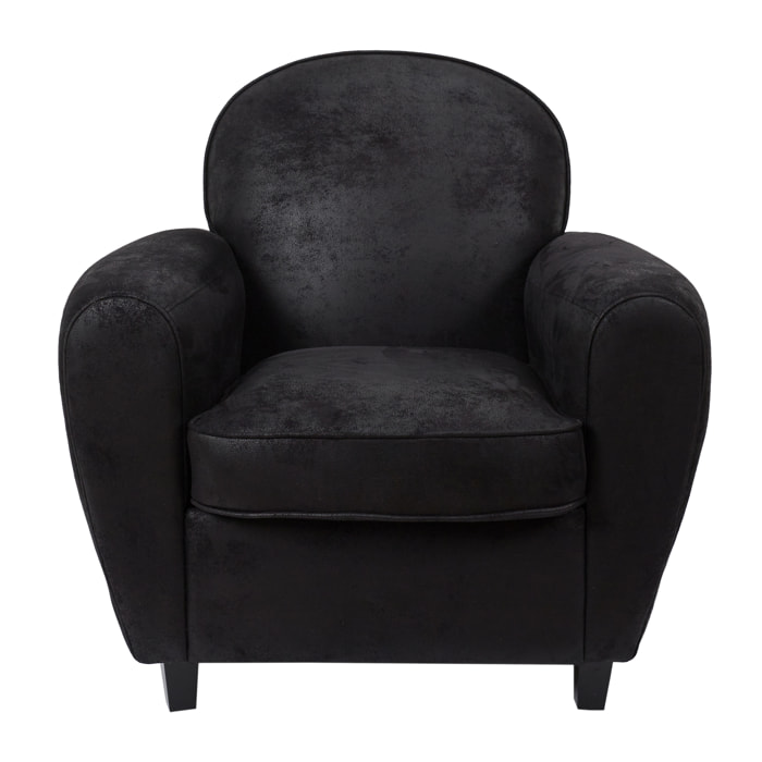 Fauteuil Club Noir Indus