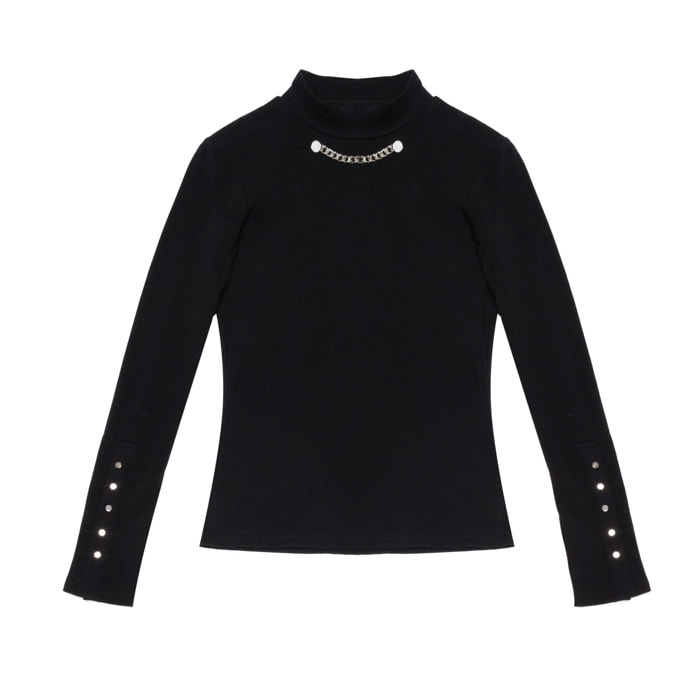 Camomilla - T-shirt SAMANTHA in cotone, nero (42)