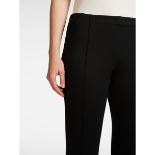 Elena Mirò - Pantalones slim fit de punto milano - Negro