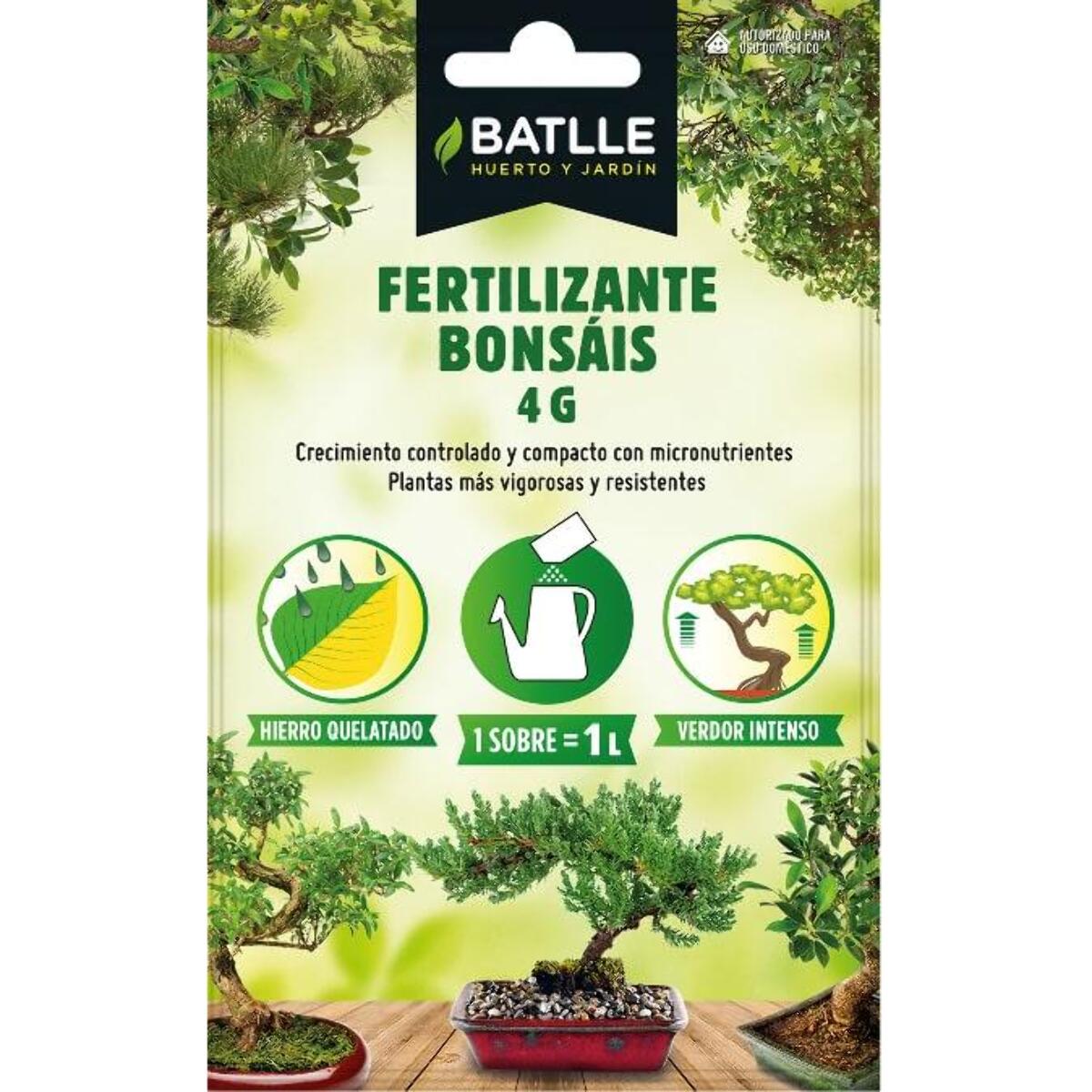 Fertilizante bonsáis soluble sobre para 1 L Batlle