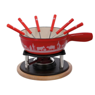 Service à fondue au fromage 6 personnes Rotel Swiss Tradition