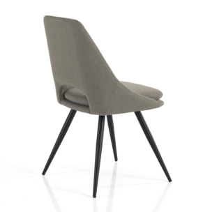 Tomasucci Ensemble de 2 chaises BETTA GREY