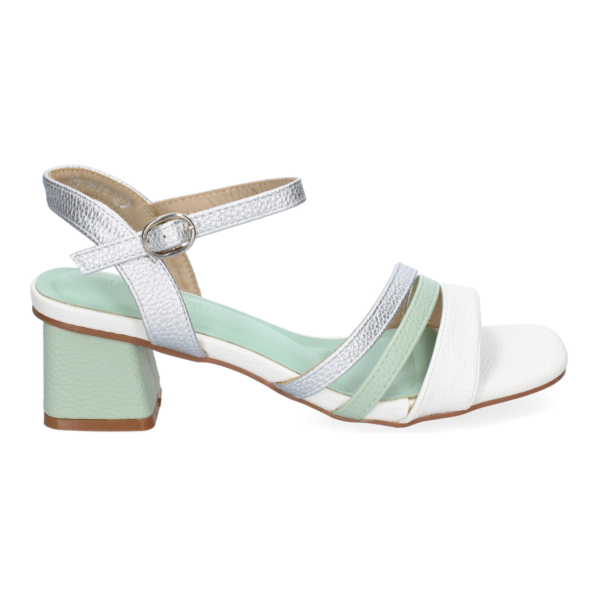 Sandalia de Tacon para Mujer, Comoda y Elegante, Diseño con Triple Tira en la Pala