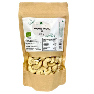 PLANETA HUERTO | Anacardo Natural Ecológico – Nutritivo y Versátil, Ideal para Snacks y Recetas, Envase de 250 g