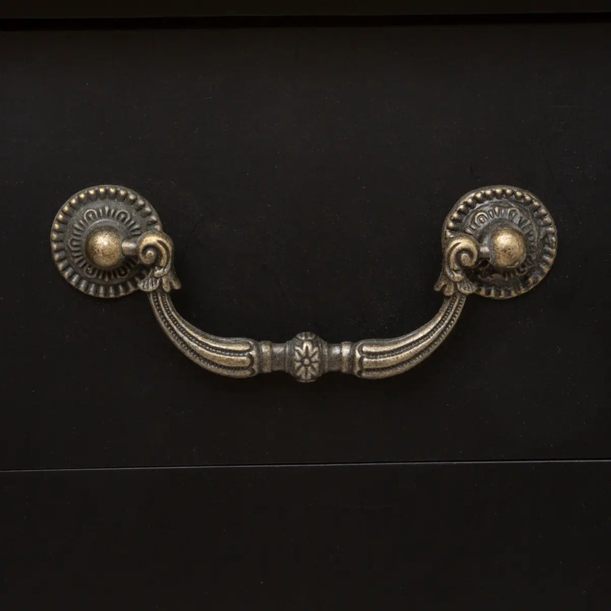 Table de chevet "Chrysa" noir H65,5cm