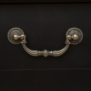 Table de chevet "Chrysa" noir H65,5cm