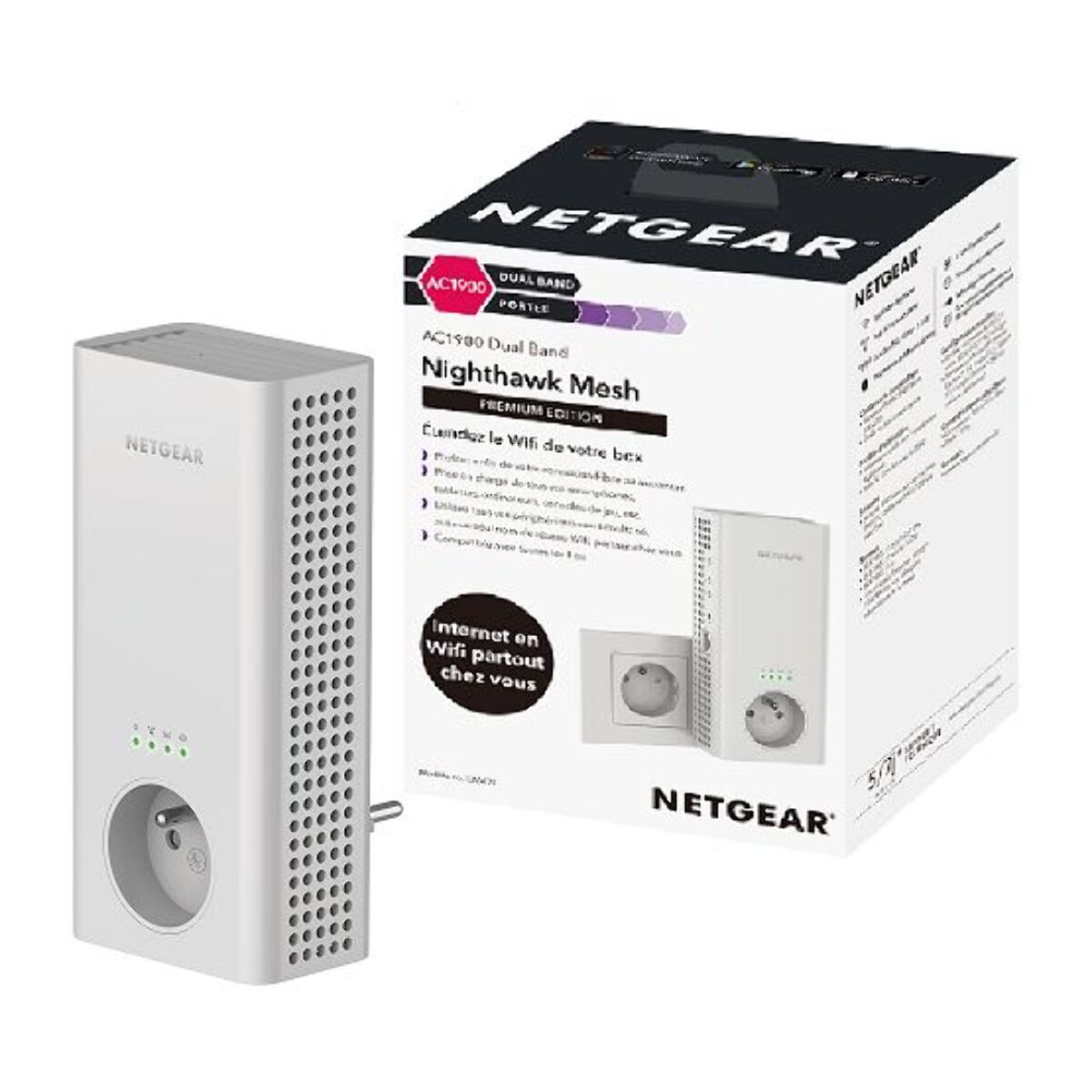 Répéteur NETGEAR EX6470 WiFi Mesh Dual band AC1900 1 port