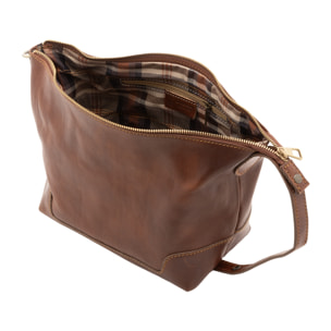 Borsa a mano  unisex In Vera pelle Made in Italy 24x19x18 cm